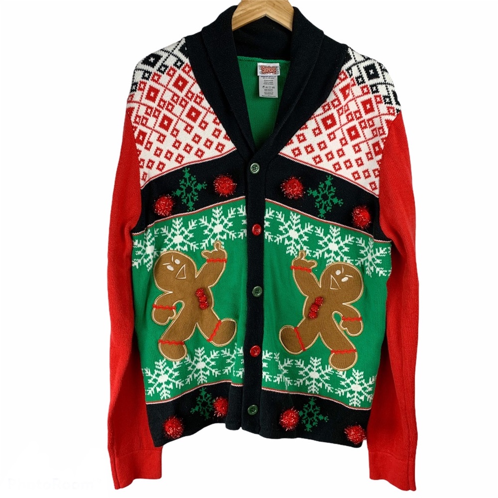 Spencers Funny Gingerbread Christmas Sweater